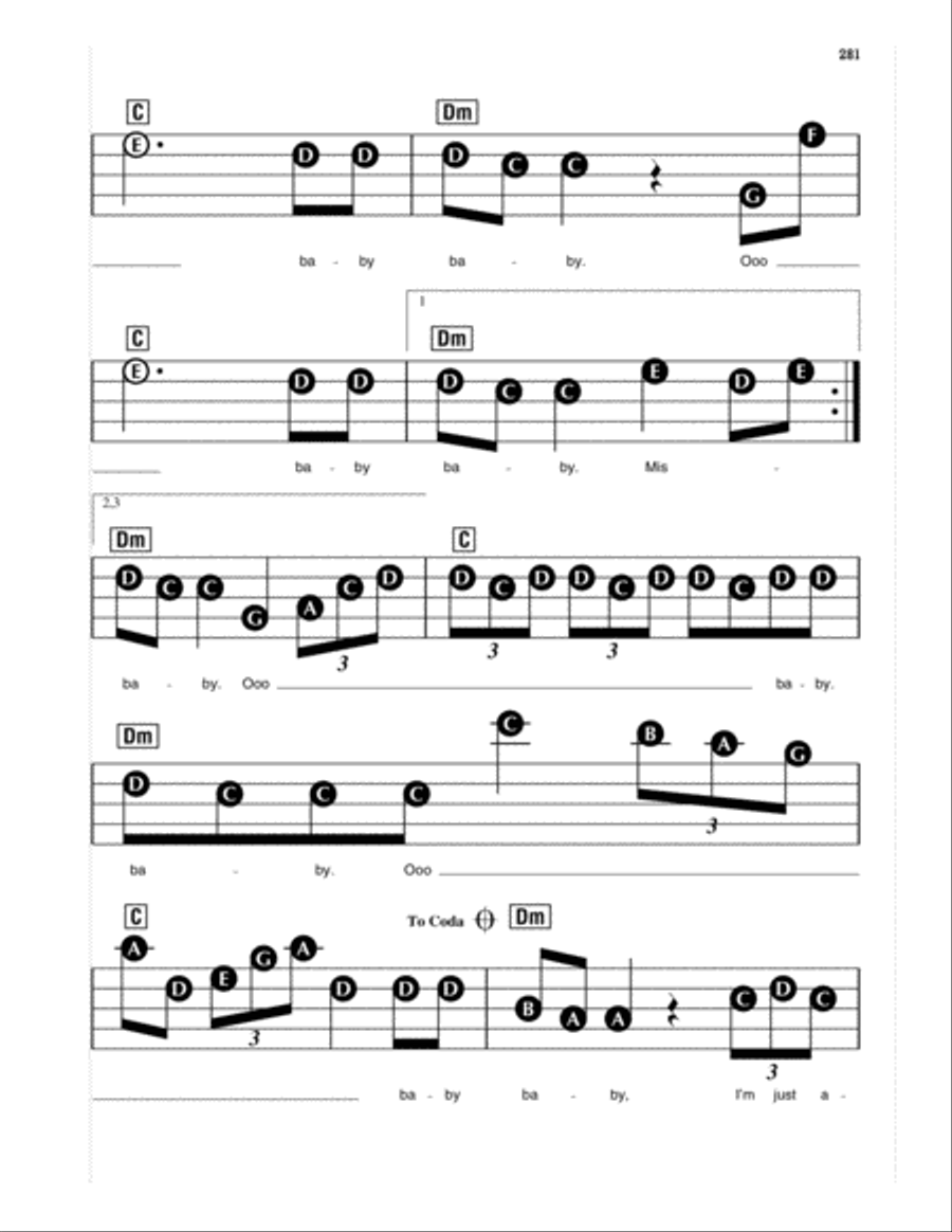 Ooo Baby Baby Ooo Baby Baby Electronic Keyboard scores gallery preview page 2