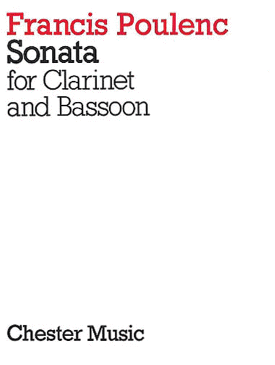 Sonata for Clarinet and Bassoon Bassoon scores gallery preview page 1