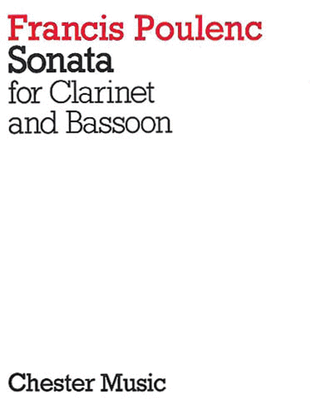 Book cover for Sonata for Clarinet and Bassoon