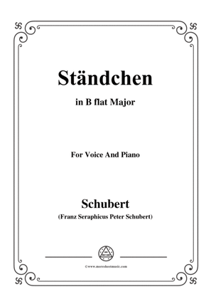 Book cover for Schubert-Ständchen(Serenade),D.889,in B flat Major,for Voice&Piano