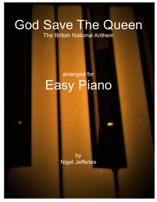 Book cover for God Save the Queen arranged for easy piano