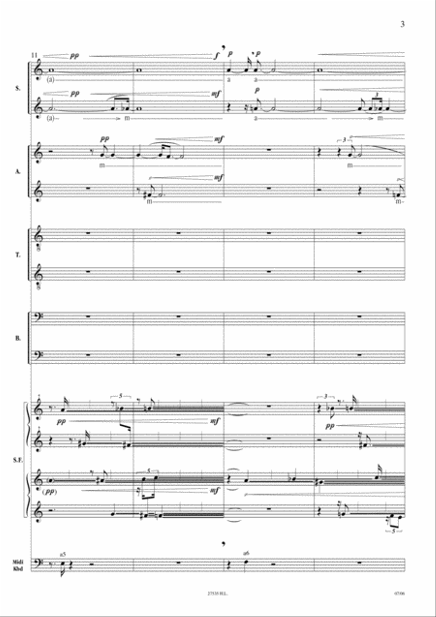 Amaris Et Dulcibus Aquis Choir scores gallery preview page 5