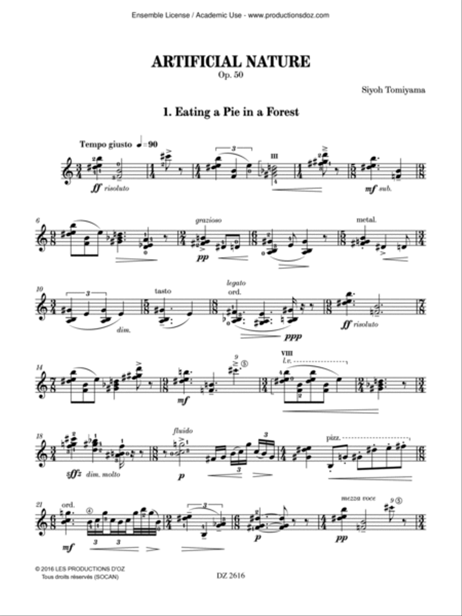 Artificial Nature Classical Guitar scores gallery preview page 3