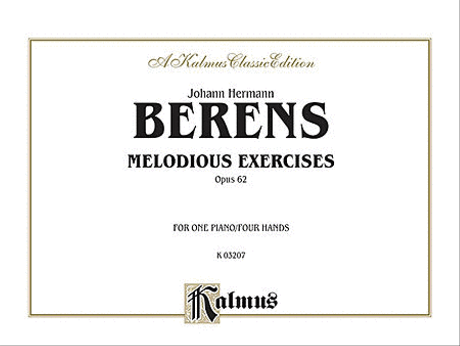 Johann Herman Berens: Melodious Exercises, Op. 62