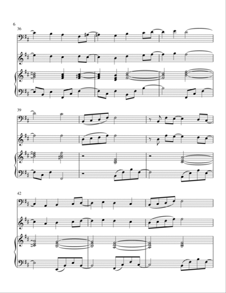 Mary, Did You Know? Piano Trio scores gallery preview page 6