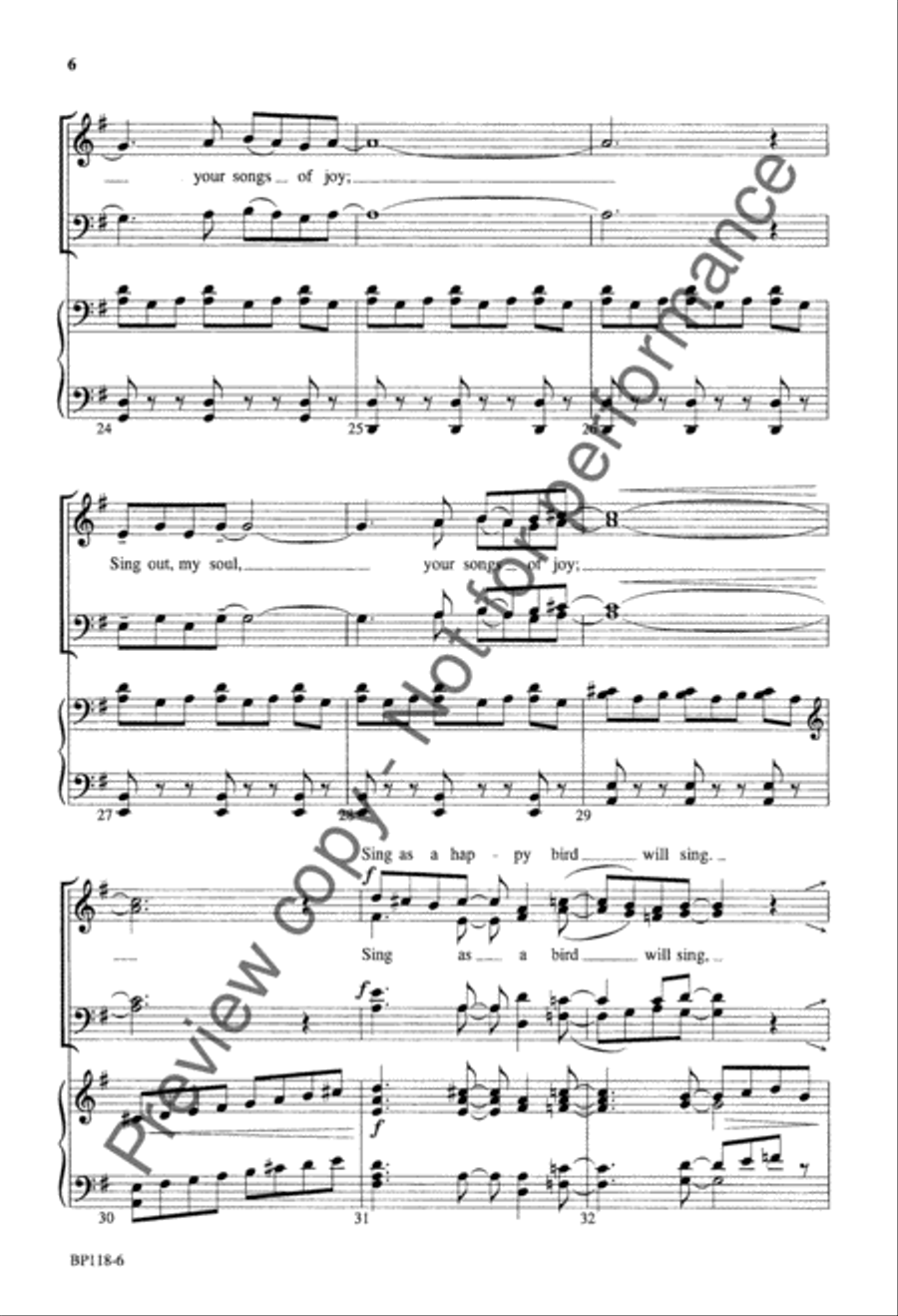 Sing Out, My Soul (SATB) Sing Out, My Soul (SATB) 4-Part scores gallery preview page 7
