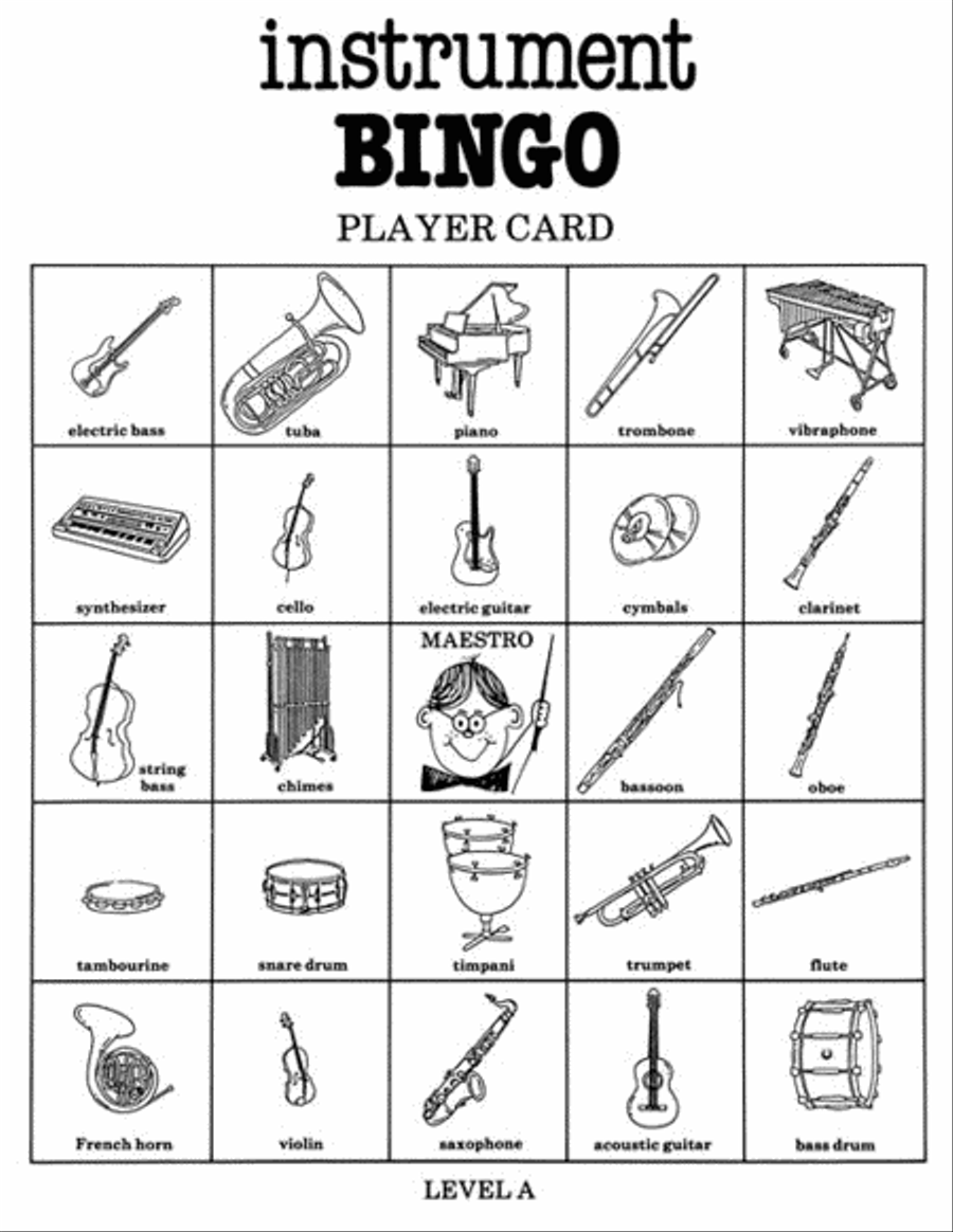 Instrument Bingo Choir scores gallery preview page 5
