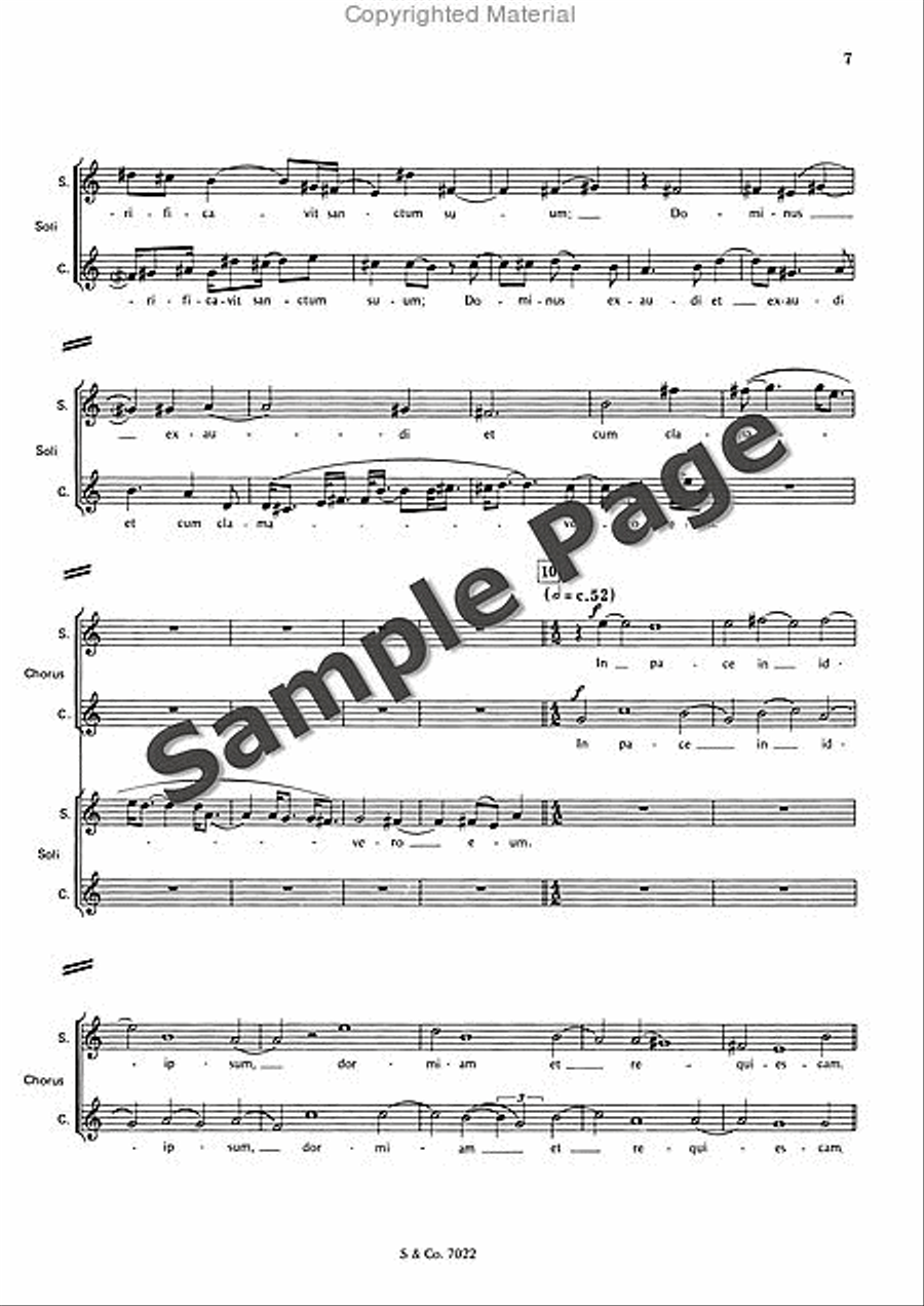 Psalm 4 Op. 38a Choir scores gallery preview page 10