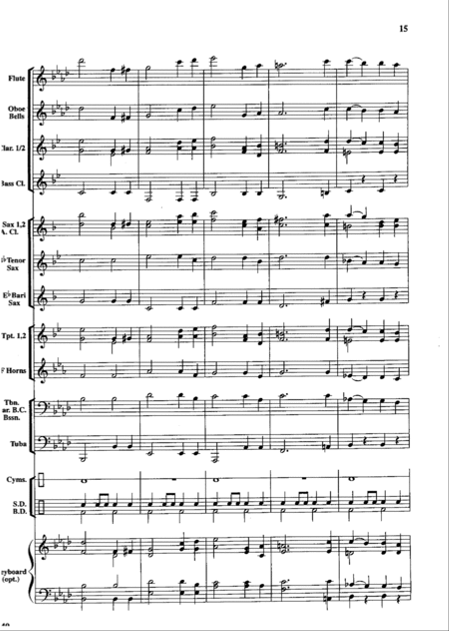 Land of the Free Concert Band scores gallery preview page 16
