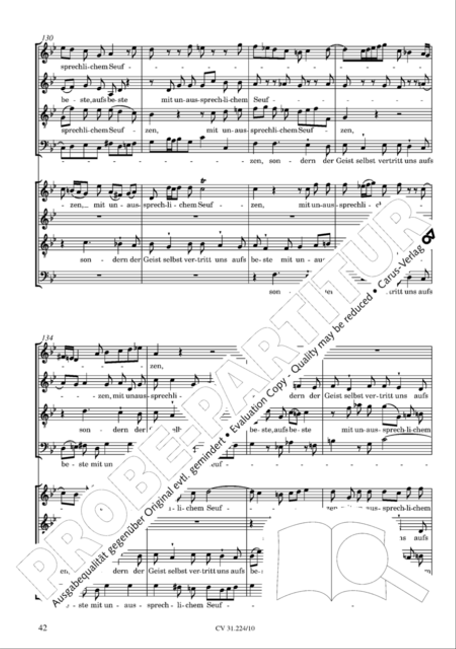 The complete motets (without Bc) Choir scores gallery preview page 49