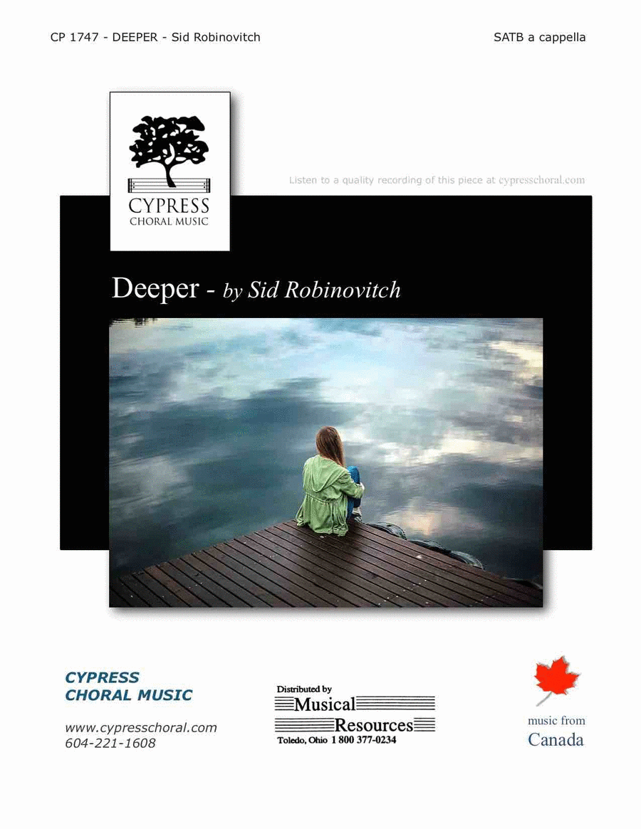 Deeper Deeper 4-Part scores gallery preview page 1