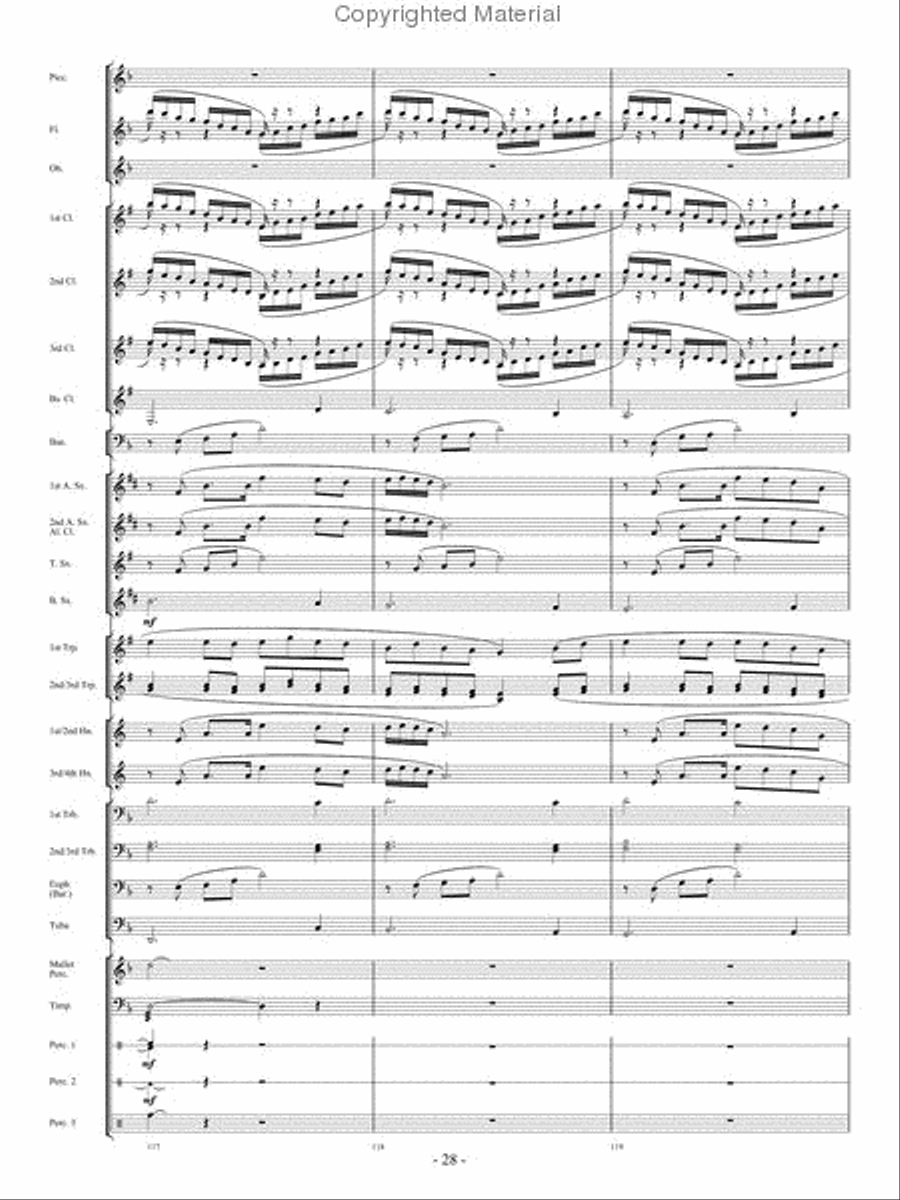 When The Tears Fell Concert Band scores gallery preview page 27