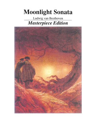 Book cover for Moonlight Sonata (1st Movement) Masterpiece Edition Piano Solo