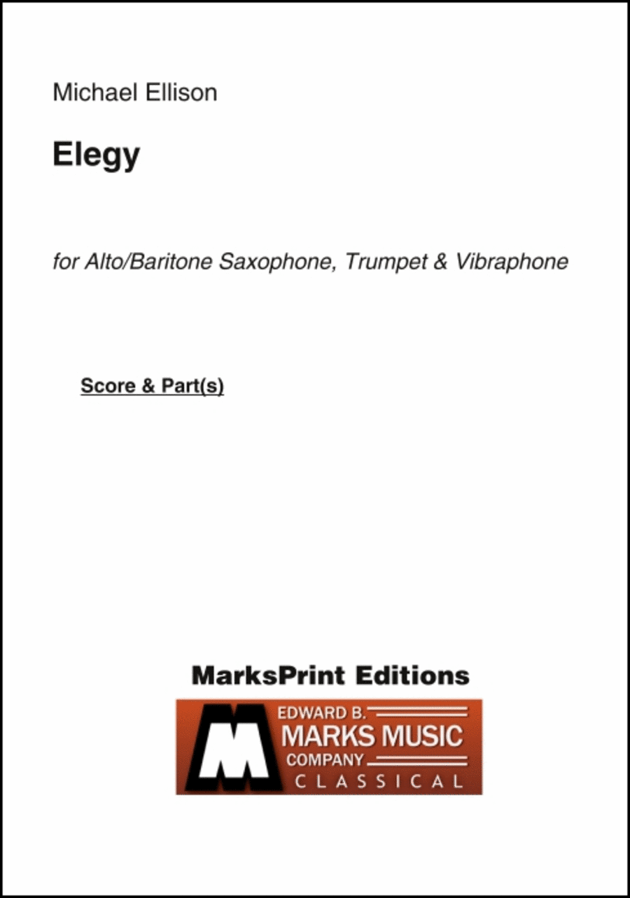 Elegy Elegy Baritone Saxophone scores gallery preview page 1