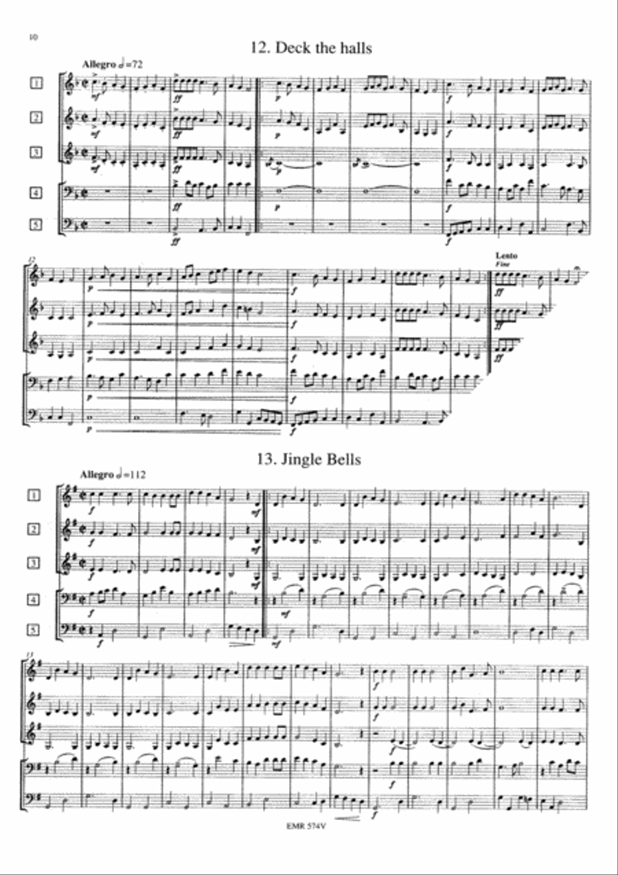 Christmas Joy / 32 Weihnachtsmelodien / Christmas Carols / Melodies de Noel Concert Band scores gallery preview page 6