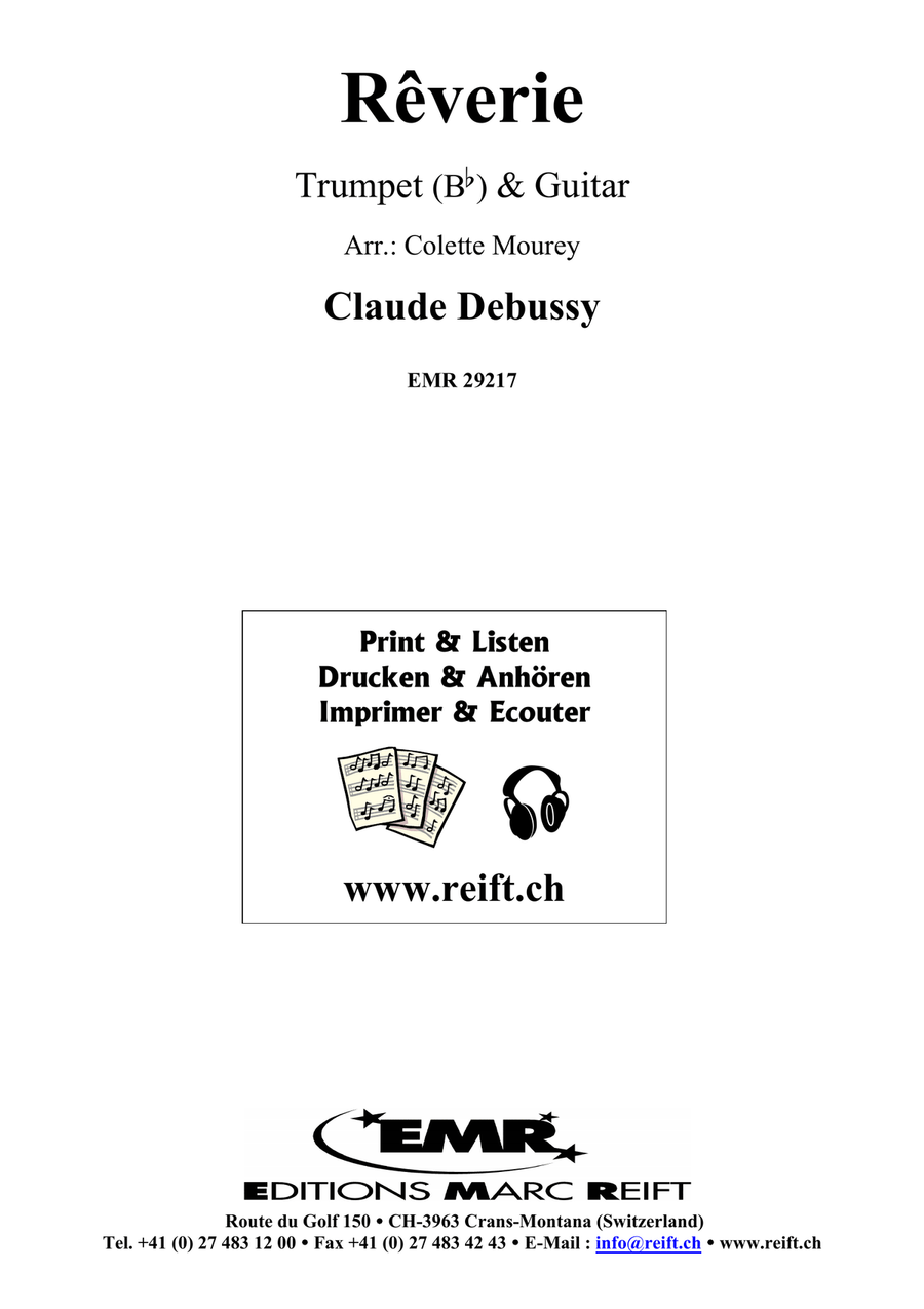 Reverie by Claude Debussy Trumpet - Digital Sheet Music