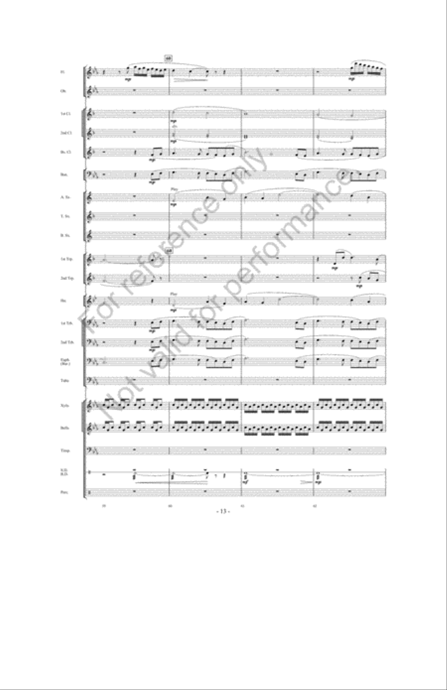 The Great Land Run Concert Band scores gallery preview page 12