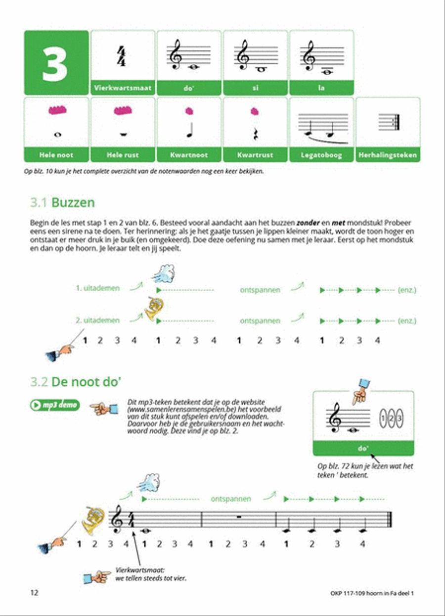 Samen Leren Samenspelen Vlaams Deel 1 Horn scores gallery preview page 5