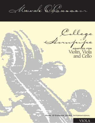 Book cover for College Hornpipe (viola part - vln, vla, cel)