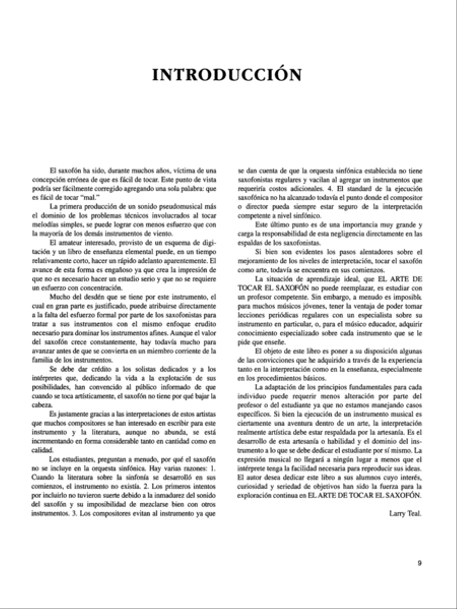 El Arte de Tocar el Saxofón Saxophone scores gallery preview page 11