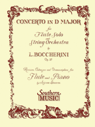 Book cover for Concerto in D Major, Op. 27