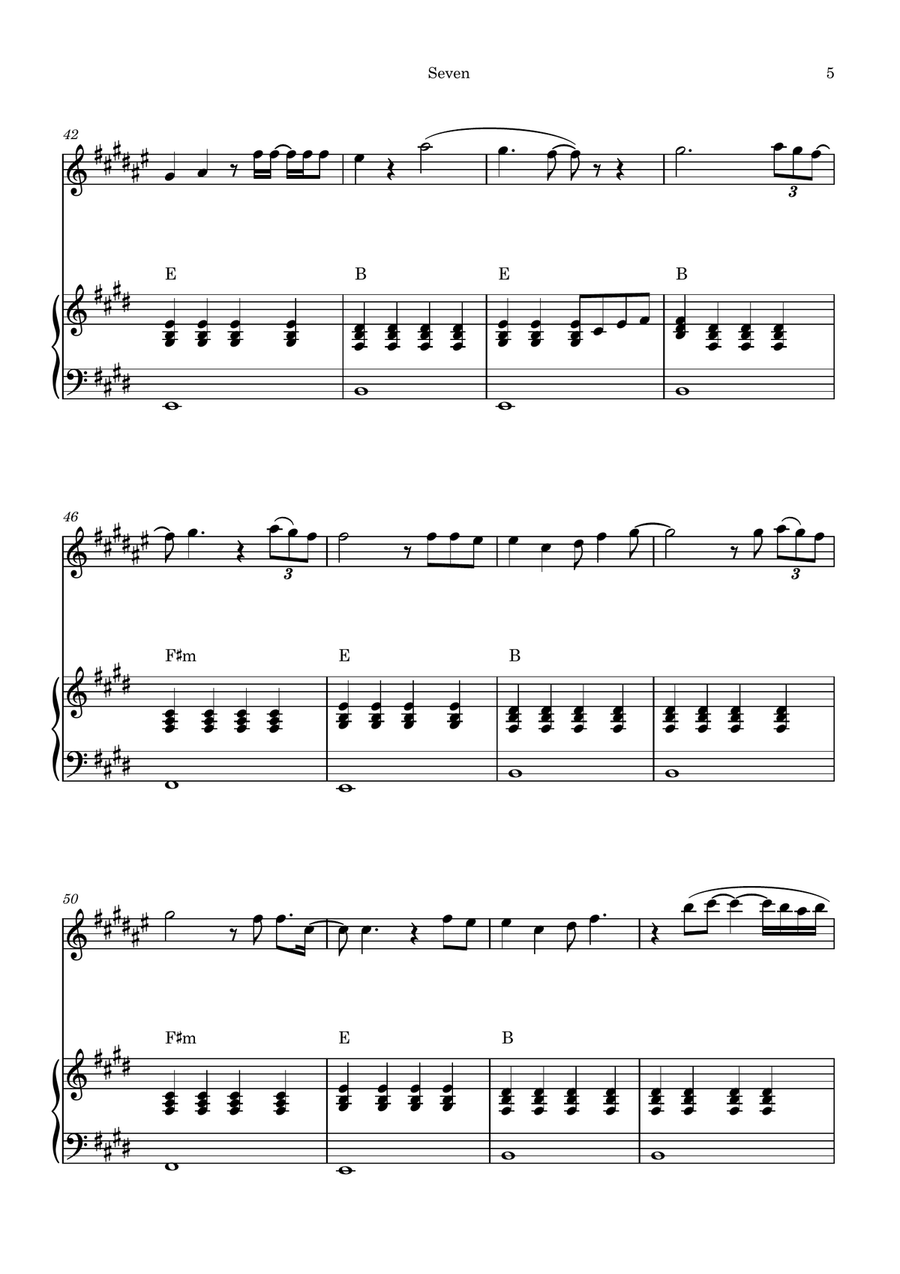 Seven Piano scores gallery preview page 5