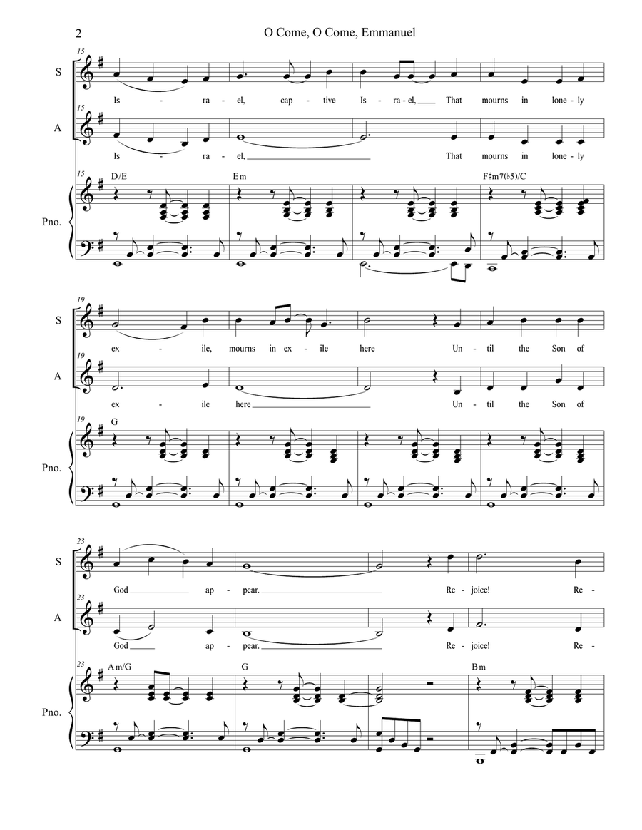 O Come, O Come, Emmanuel (with 