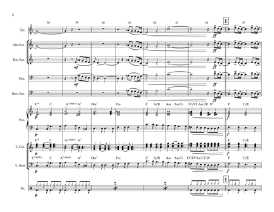 What I Did For Love Jazz Ensemble scores gallery preview page 6