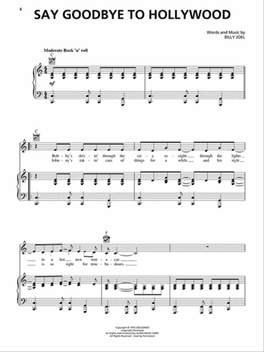 Billy Joel - Turnstiles Billy Joel - Turnstiles Piano, Vocal, Guitar scores gallery preview page 3