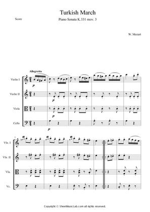 Book cover for Turkish march (Piano sonata k.331 mov.3)