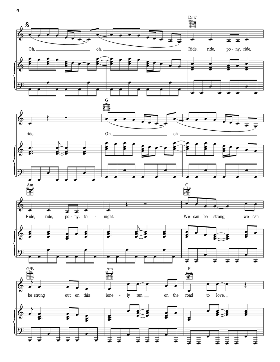 Highway Unicorn (Road To Love) Piano, Vocal, Guitar scores gallery preview page 4