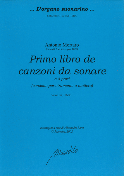 Primo libro de canzoni da sonare (Venezia, 1600)