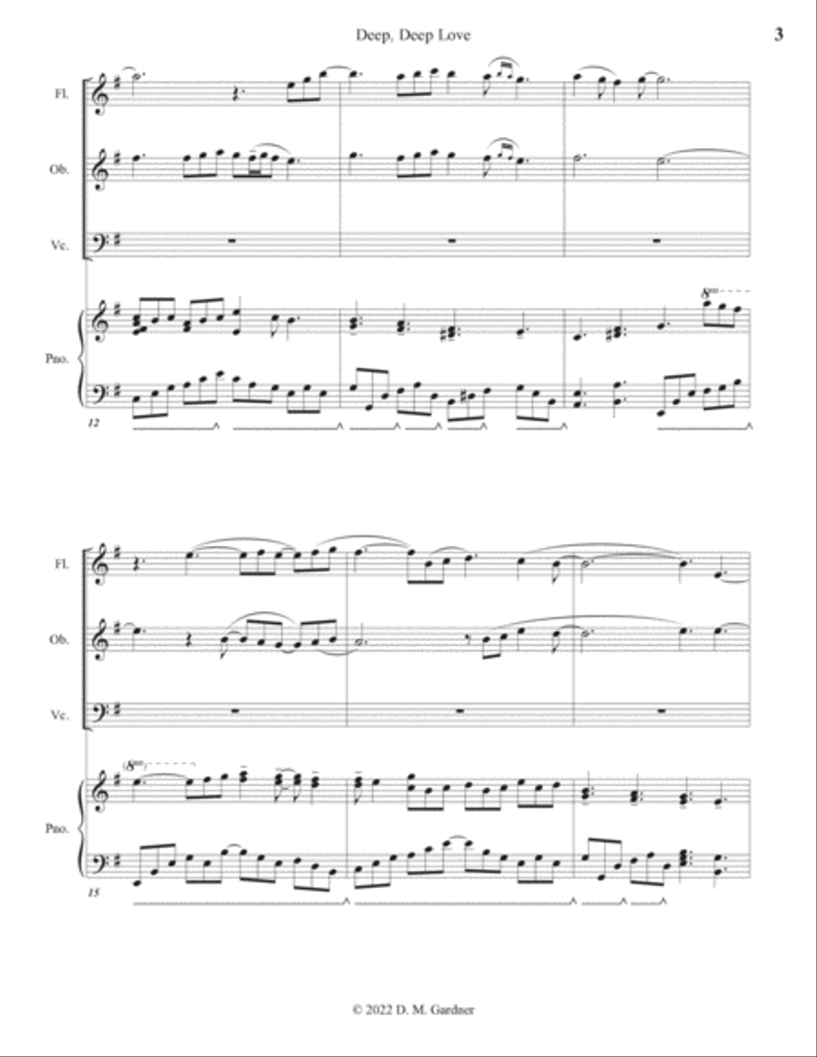 Deep, Deep Love Deep, Deep Love Chamber Music scores gallery preview page 5