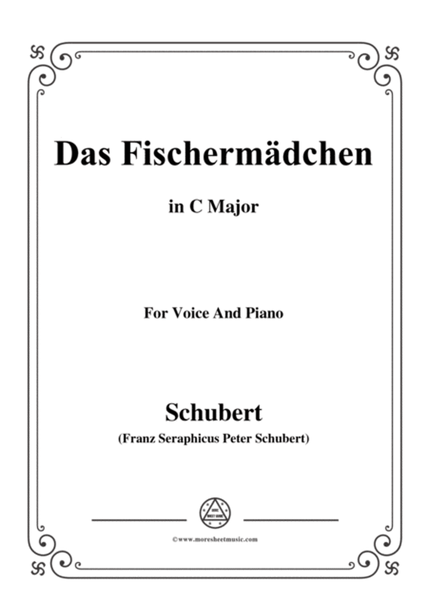 Schubert-Das Fischermädchen,in C Major,for Voice and Piano image number null