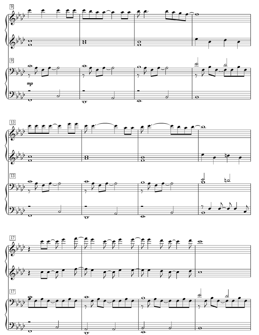 Let It Go (from Frozen) Piano Duet scores gallery preview page 2