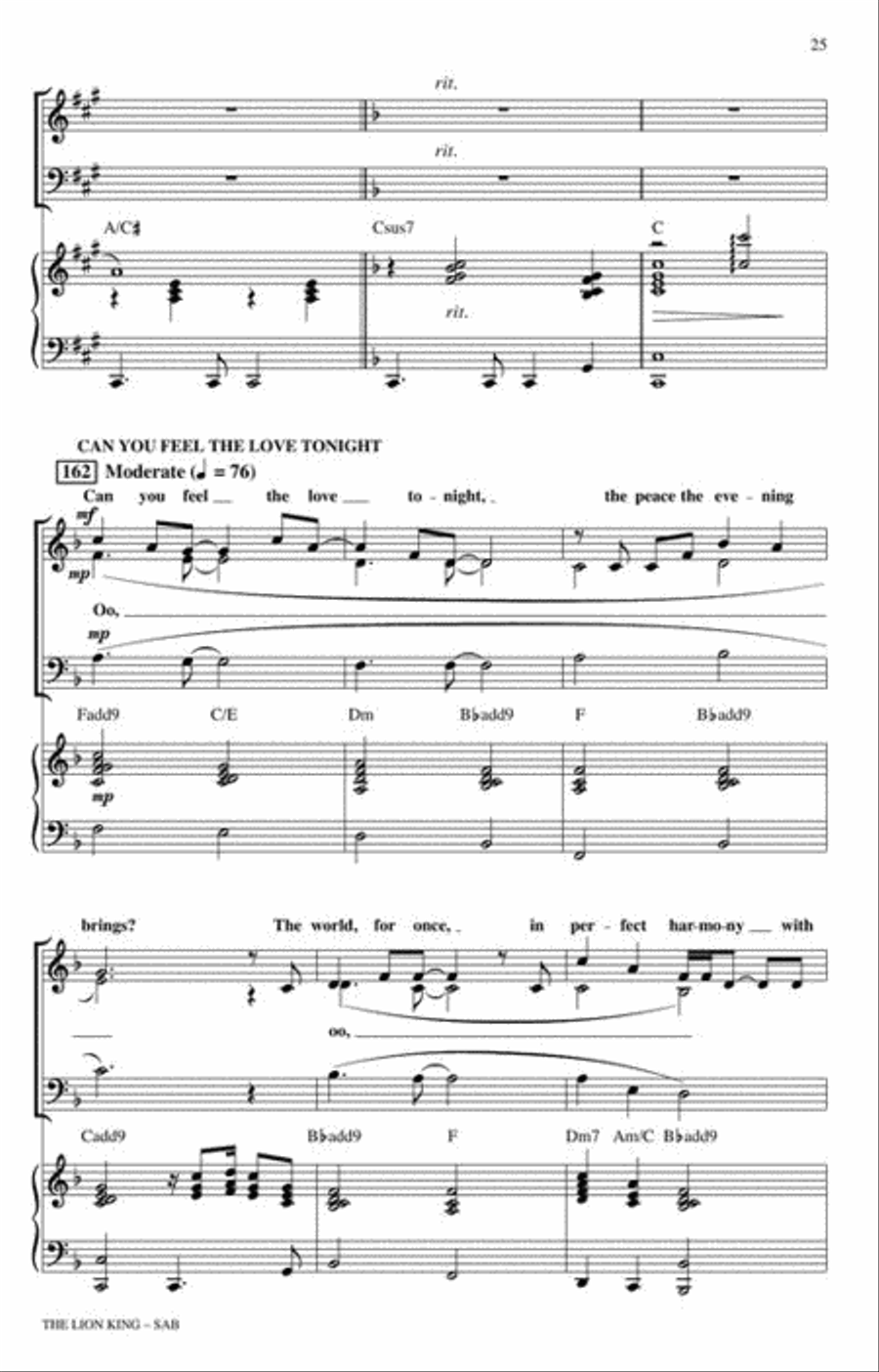 The Lion King (Medley) 3-Part scores gallery preview page 7