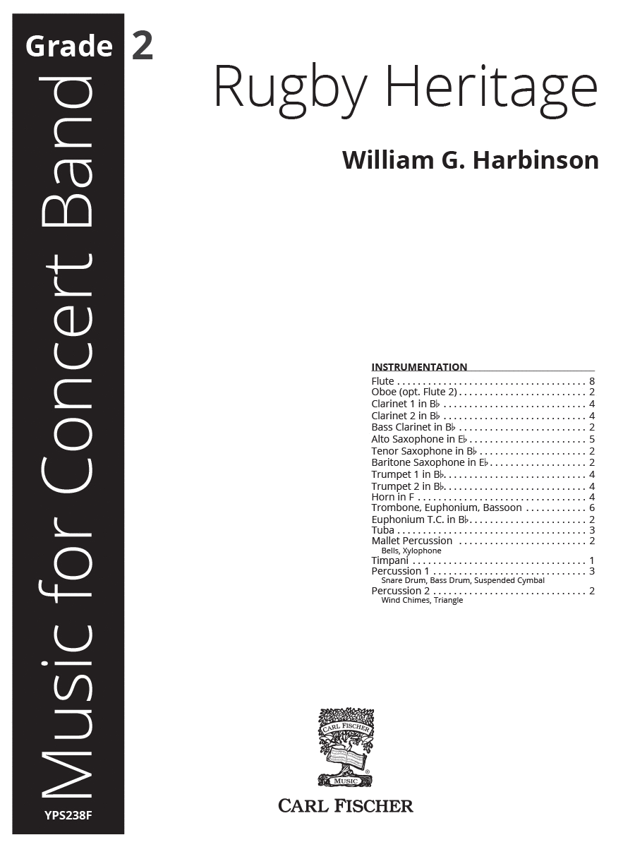 Rugby Heritage Concert Band scores gallery preview page 1