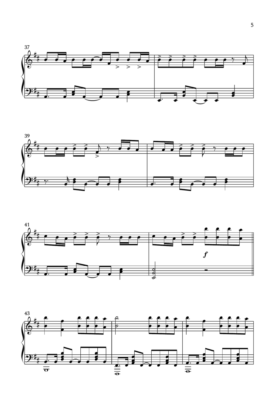 Heavy Is The Crown Piano Solo scores gallery preview page 5