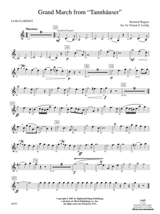 Grand March from Tannhäuser: 1st B-flat Clarinet