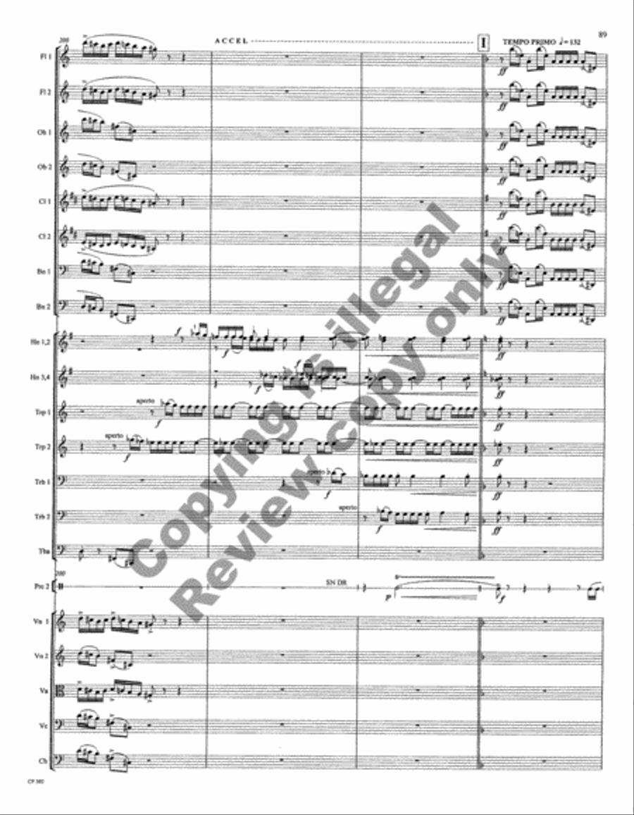 Symphony No. 1 Full Orchestra scores gallery preview page 91