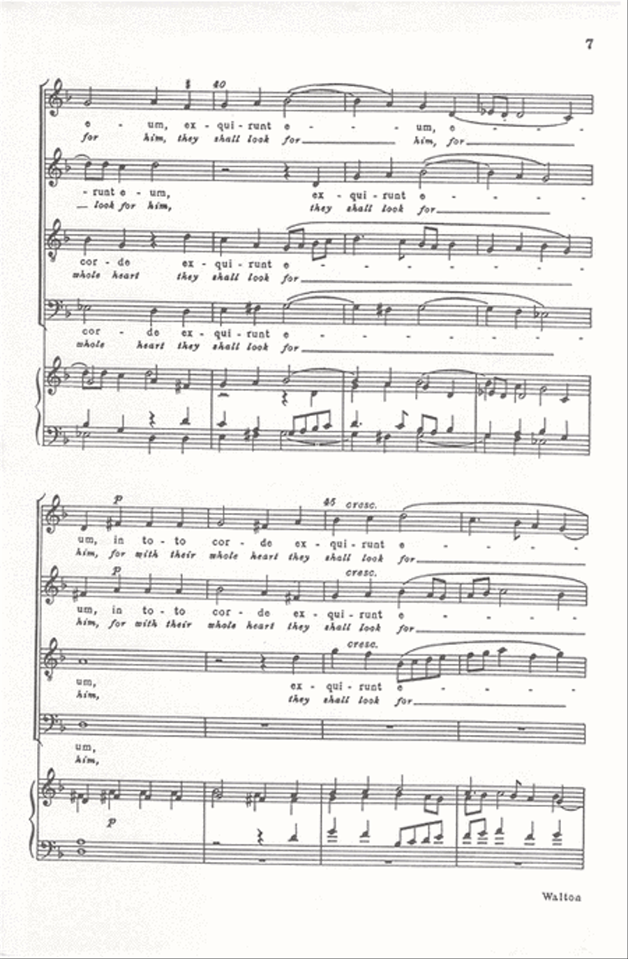 Beati Immaculati (Blessed are the undefiled) 4-Part scores gallery preview page 7