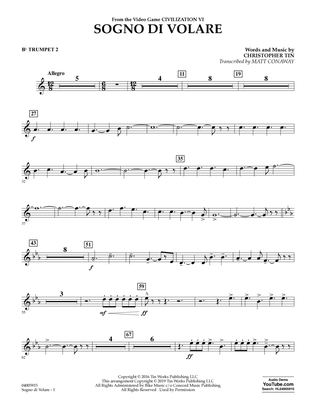 Sogno di Volare (from Civilization VI) (arr. Matt Conaway) - Bb Trumpet 2