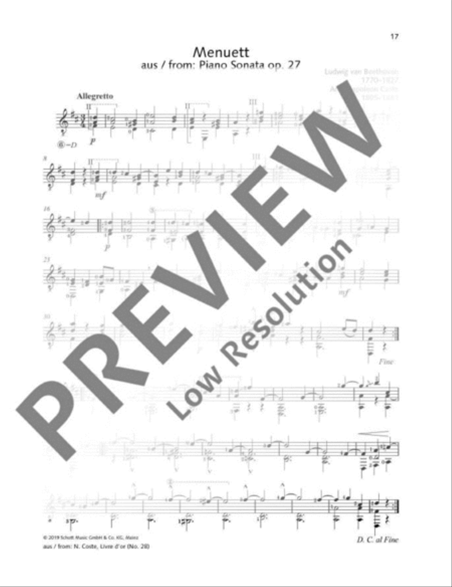 Menuett Menuett Acoustic Guitar scores gallery preview page 2