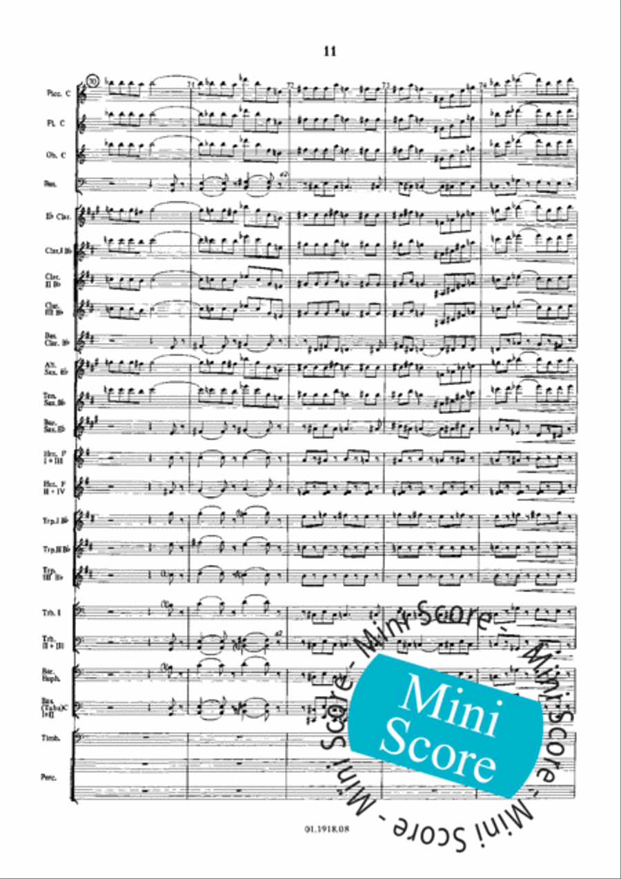 Overture for an Imaginary Play Concert Band scores gallery preview page 15