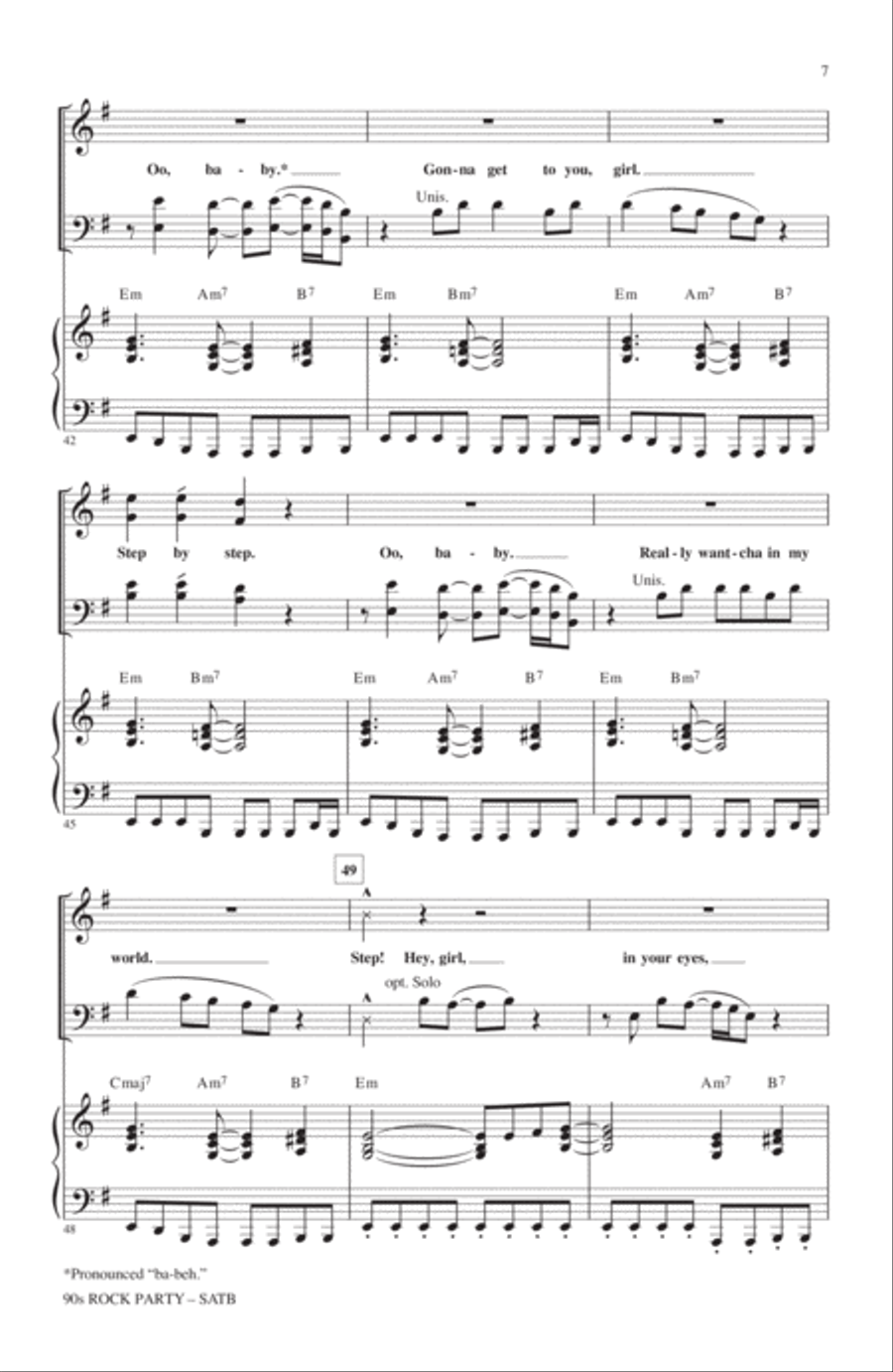 90's Rock Party (Medley) 90's Rock Party (Medley) 4-Part scores gallery preview page 6