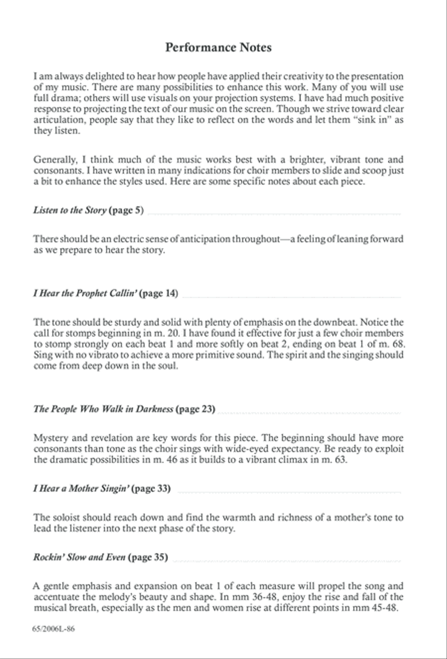 I Hear the Prophet Callin' 3-Part scores gallery preview page 87
