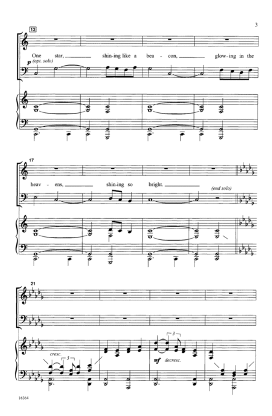 One Star 3-Part scores gallery preview page 3
