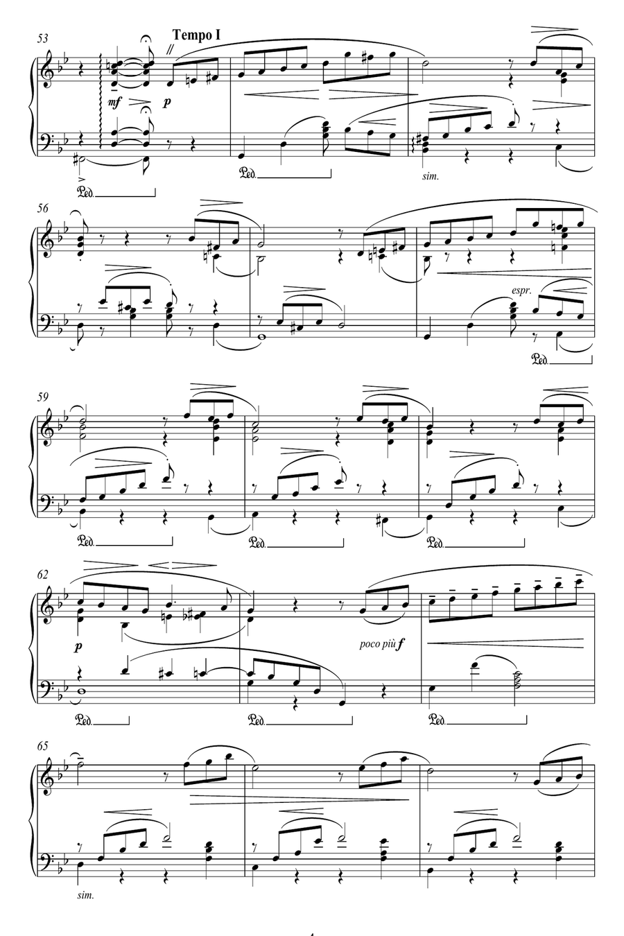 June: Barcarolle (from The Seasons) Piano Solo scores gallery preview page 4