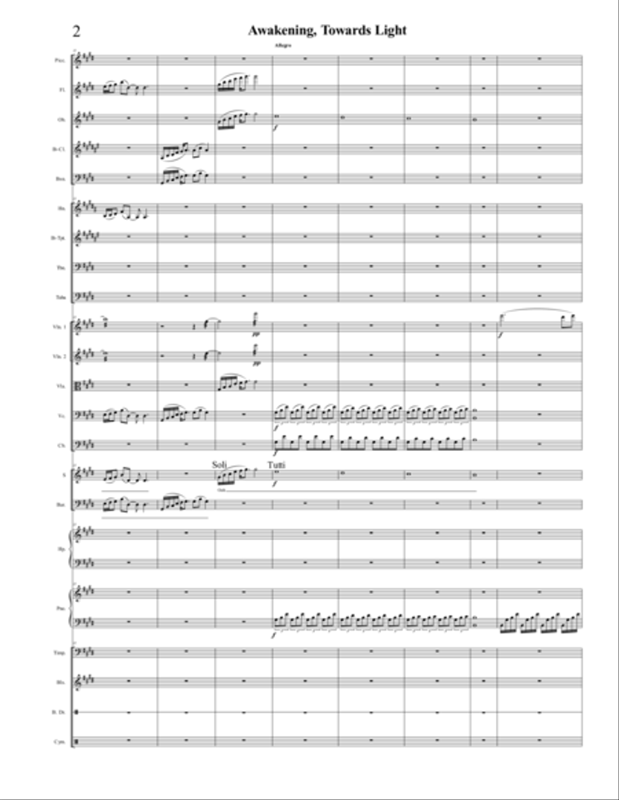Awakening, Towards Light 4-Part scores gallery preview page 2