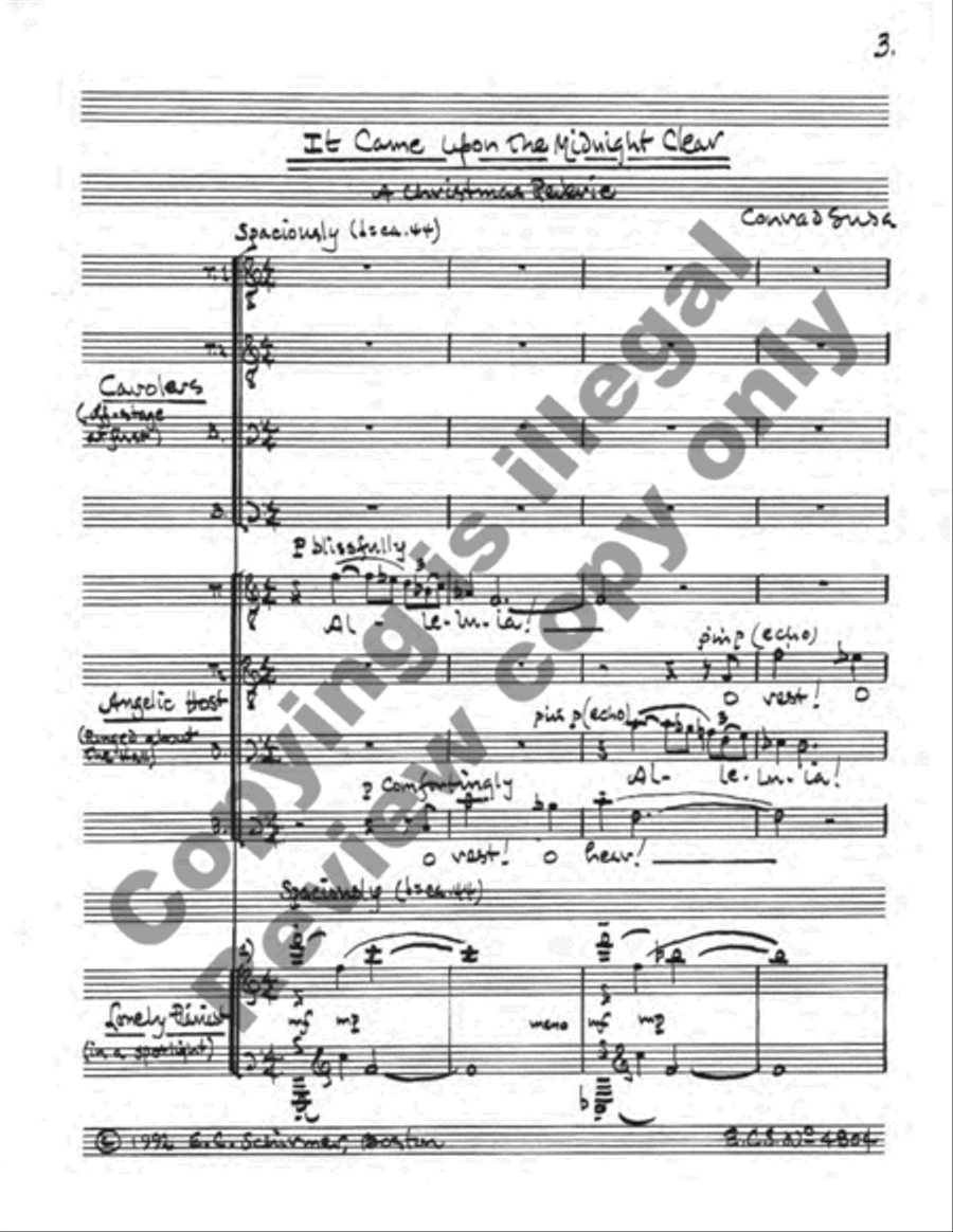 The Midnight Clear The Midnight Clear TTBB scores gallery preview page 3